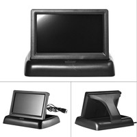 Monitor Plegable para Auto de 4.3 Pulgadas con Pantalla de Reversa y Dos Entradas de Video para Dropshipping en Shopify
