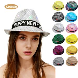 YACHEN 批发新年快乐 LED 帽子 新年晚会帽子 <span class=keywords><strong>2026</strong></span> 新年配饰 女士男士成人拍照道具 - Product Image 1