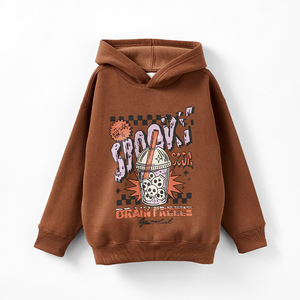 Felpa con Cappuccio Oversize in Cotone Biologico per Bambini, Felpa Sostenibile per Bambini, Pullover Personalizzato per Bambini - Product Image 2