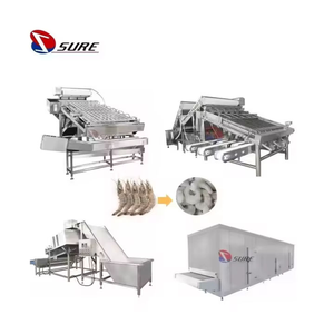 Máquina de eliminación de cáscara de camarón Máquina de pelado y descascarado de gambas Máquina de limpieza separadora de carne de pescado - Product Image 6