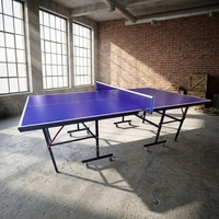 Table de tennis de table professionnelle ST pour intérieur, taille standard internationale, table de ping-pong pliable et mobile pour la maison et la salle de jeux