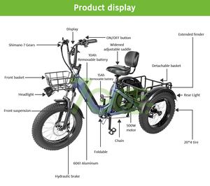 7GO Offshore Warehouse-<span class=keywords><strong>Bicicleta</strong></span> eléctrica <span class=keywords><strong>plegable</strong></span> <span class=keywords><strong>de</strong></span> <span class=keywords><strong>tres</strong></span> <span class=keywords><strong>ruedas</strong></span> para adultos, <span class=keywords><strong>bicicleta</strong></span> <span class=keywords><strong>de</strong></span> <span class=keywords><strong>tres</strong></span> <span class=keywords><strong>ruedas</strong></span> abierta para transporte <span class=keywords><strong>de</strong></span> carga urbana - Product Image 2