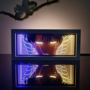 Lampada da tavolo a LED RGB con animazione 3D di nuova concezione, con incisione del personaggio Zorro, Demon <span class=keywords><strong>Slayer</strong></span>, Dragon Ball. - Product Image 4