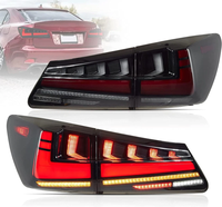 Feux arrière LED modifiés en gros pour Lexus IS250 IS300 2006-2012, lentille fumée, feux arrière améliorés, clignotants séquentiels