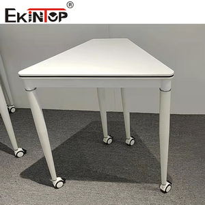 Sinonis Folding Laptop <b>Desk</b> Training Office <b>Table</b> <b>Foldable</b> Study <b>Desk</b> Conference Room <b>Desk</b> with Wheels - Product Image 1