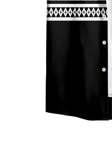 Chemise boutonnée à manches courtes ODM noir et blanc à carreaux pour <span class=keywords><strong>homme</strong></span>, motif vichy intemporel pour le bureau ou le week-end - Product Image 3