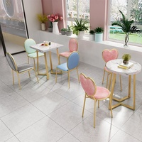 Meubles de restaurant personnalisés à succès, table et chaises en métal doré, ensembles de salle à manger, canapé en hêtre pour café