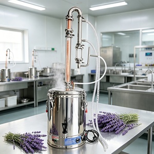 Máquina de Destilación de Aceites Esenciales, Olla de Destilación con Camisa de Vapor de 75L, Equipo de Destilación con Separador de Aceite para Pachulí y Madera de Sándalo - Product Image 1