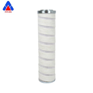 Cartouche de filtre à huile hydraulique en fibre de verre pliée Huahang avec embout en acier inoxydable, filtration de 10 microns, efficacité de 98,7% - Product Image 3