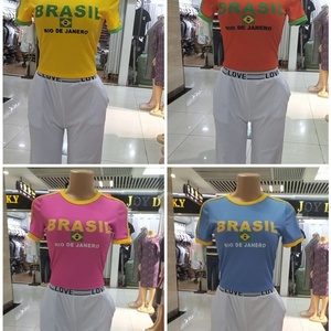 Camiseta corta de verano para mujer, estilo chaleco, ajustada, 100% algodón jersey, a la moda, con hombros descubiertos, de punto anti-bolitas - Product Image 4