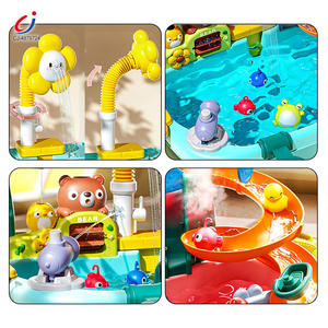 Table <span class=keywords><strong>d</strong></span>'<span class=keywords><strong>eau</strong></span> rose Chengji Play Toy <span class=keywords><strong>pour</strong></span> jeu <span class=keywords><strong>d</strong></span>'imitation, système de circulation <span class=keywords><strong>d</strong></span>'<span class=keywords><strong>eau</strong></span> automatique en forme de tournesol, jouet <span class=keywords><strong>d</strong></span>'évier de cuisine électrique simulé - Product Image 3