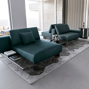 Sofá Seccional Modular Italiano de Lujo de 5 Plazas, Moderno, de Cuero Genuino, para Villa GG-SF-02-MIRAGE, Calidad Superior, 100% Madera Sólida - Product Image 5
