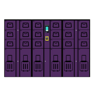 Casiers à bagages intelligents à code QR (type armoire) avec revêtement en poudre, écologiques et portables pour aéroports et hôtels - Product Image 3