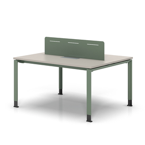 Ensemble de bureaux modulaires modernes et durables pour personnel de bureau, style panneau bois, combinaison double pour 2 personnes ou quadruple pour 4 personnes - Product Image 2