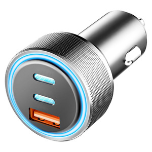 Nuevo producto, toma de encendedor de cigarrillos de 78W, doble tipo C, cargador rápido USB, adaptador de alimentación Led, salida QC3.0, coche para camión para <span class=keywords><strong>iPhone</strong></span> 16 - Product Image 6