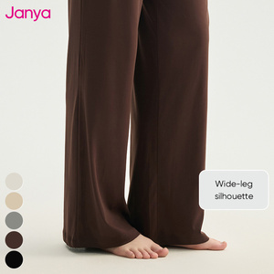 <span class=keywords><strong>Pantaloni</strong></span> Sportivi Janya <span class=keywords><strong>con</strong></span> Logo Personalizzato, Traspiranti, Leggeri, Larghi, per Yoga e Fitness, <span class=keywords><strong>in</strong></span> Spandex/Nylon, Gamba Dritta e Larga per <span class=keywords><strong>Donna</strong></span> - Product Image 4