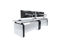 Bureau de travail réglable en hauteur Kesino pour bureau et salle de contrôle industrielle pour centre commercial, hôtel et salle de sport