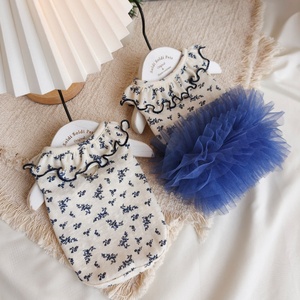 Nouvelle Collection Printemps-Été : Vêtements pour Chiens et Chats à Volants et Motifs Floraux, Modèle Court, Vente en Gros Transfrontalière pour Bichon - Product Image 5