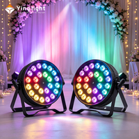 Luz LED Slim Par de Alta Luminosidad 24*15W, 8 Canales, DMX512 Master-Slave, para Escenarios, Bodas, Discotecas, Luces de Fiesta