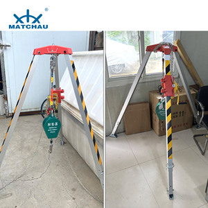 Trépied de sauvetage en aluminium haute résistance MATCHAU, qualité industrielle, pour équipement de sauvetage en espaces confinés et puits profonds - Product Image 6