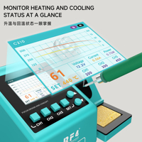 Estación de Soldadura Inteligente RF4 S610 H8E, Juego de Soldador de 100W y Estación de Retrabajo de Aire Caliente para Reparación de PCB de Teléfonos, Tabletas y Laptops