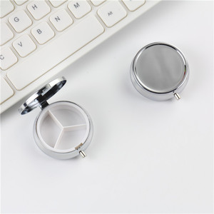 Круглая металлическая коробка для таблеток, 50 мм - Product Image 2
