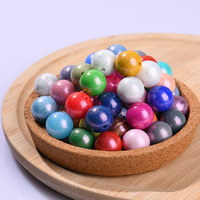 Perles en silicone de qualité alimentaire, brillantes, sans BPA, peintes, 15 mm, 137 couleurs, pour la fabrication de bijoux DIY, porte-clés, bracelet, Starry Fairy Tale