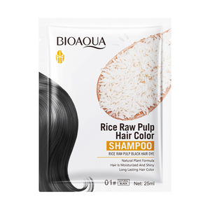 แชมพูเปลี่ยน<span class=keywords><strong>สี</strong></span><span class=keywords><strong>ผม</strong></span> OEM BIOAQUA สารสกัดจากข้าว 25 มล. แบบซอง ODM แชมพูย้อมผมดำชั่วคราวจากพืชธรรมชาติ รับผลิตแบรนด์ส่วนตัว - Product Image 6