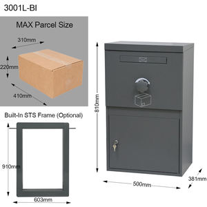 Cadre en bois personnalisé Pression Sécurité extérieure Panneaux de clôture de jardin en acier galvanisé Boîte à colis facile à assembler - Product Image 3