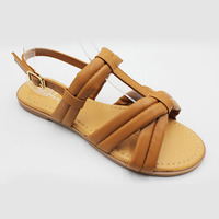 Nouvelles chaussures d'été femmes sandales sangle mode femme chaussures de plage boucle dames talons plats Peep Toe plate-forme sandales d'extérieur