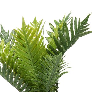 Verde Artificial hoja de <span class=keywords><strong>palma</strong></span> plantas de plástico jardín hogar decoraciones Scutellaria Tropical árbol plantas falsas - Product Image 1