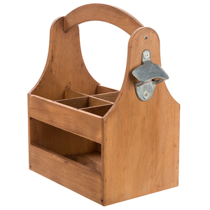 Meilleures ventes Caddy à bière en métal galvanisé fait à la main personnalisé fabricant indien ustensile en bois refroidisseur porte-vin présentoir - Product Image 1