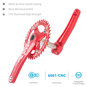 Pédalier VTT OEM/ODM <span class=keywords><strong>SLX</strong></span> 104/64 BCD en alliage d'aluminium 170mm manivelle intégrée manivelle <span class=keywords><strong>double</strong></span>/triple vitesse avec BB - Product Image 3