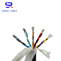 Câble de signal blindé torsadé à paire unique hautement flexible PMS 2464 22AWG 10 conducteurs, câble d'encodeur, câble pour équipement d'automatisation