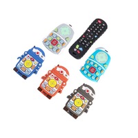 Robot télécommandé en silicone, cadeau de fête pour bébés et jeunes enfants, bâton à mâcher pour soulager les gencives, anti-morsure de la main