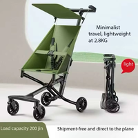 Système de voyage léger pour bébé, poussette pliable, landau d'avion, poussette portable, chariot de poche pour nouveau-nés et enfants