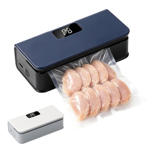 เครื่องซีลสูญญากาศขนาดเล็กแบบพกพา ใช้พลังงานจาก USB ดีไซน์กะทัดรัด เครื่องซีลอาหารอัตโนมัติสำหรับใช้ในครัวเรือน 120W 80kPa เสียงเบา - Product Image 1