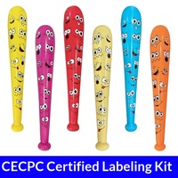 Accessoire de soutien gonflable en PVC pour le visage, en forme de batte de baseball, écologique, épaissi et réaliste, pour le sport transfrontalier, à partir de 14 ans