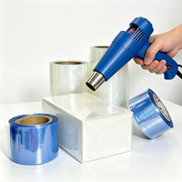 Films plastiques PVC, film rétractable transparent en polychlorure de vinyle, impression de logo personnalisée, fourniture directe d'usine