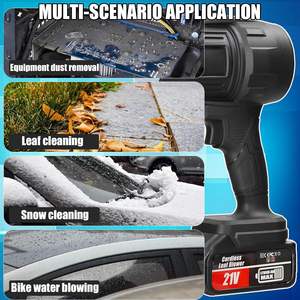 Souffleur industriel sans fil haute puissance, ventilateur à jet, 100 000 tr/min, 18-21 V, batterie au lithium <span class=keywords><strong>Maki</strong></span>-ta, moteur sans balais, séchage <span class=keywords><strong>de</strong></span> voiture, animaux <span class=keywords><strong>de</strong></span> compagnie, poussière, feuilles - Product Image 2