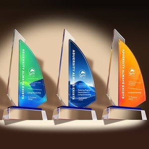 Trofeo de Cristal Artificial Creativo 2025, Personalizable, de Alta Gama, para Premios Anuales a Empleados Destacados, con Coloración Gratuita - Product Image 1