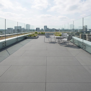 Planche de terrasse en fibro-ciment rainurée et languetée de 22 mm, revêtement de sol extérieur texturé antidérapant - Product Image 2