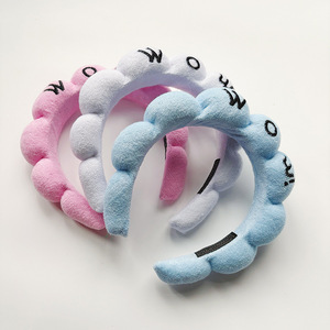 Diademas de Esponja Personalizadas con Logotipo Bordado de Fábrica, Diademas de Esponja de Alta Gama Ecológicas para Mujer - Product Image 2