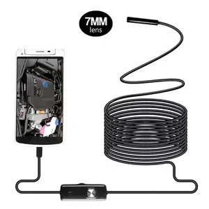 Endoscope étanche 7mm, 7mm, appareil d'inspection industriel, Mini caméra Android, vente en gros