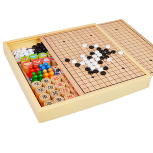 Jeu de société éducatif comprenant Échecs, <span class=keywords><strong>Dames</strong></span>, Cinq en ligne, Jeu de combat d'échecs, Jouet de développement de l'intelligence - Product Image 3