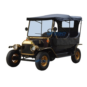 Coche Eléctrico Retro de 2 Filas Negro de Alto Rendimiento, Económico y de Gran Demanda para Uso Comercial, Bodas, Escenografía, Golf y Turismo - Product Image 1