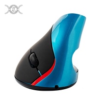 Mouse game nirkabel ergonomis, tetikus komputer Bluetooth kantor vertikal ergonomis dengan tiga warna dapat diisi ulang