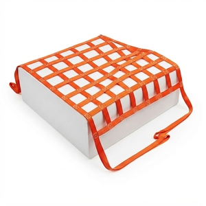 Strong 5cm Polyester Webbing Cargo Net Heavy Duty Shipping Container Load Restraint Custom Safety <b>Mesh</b> 3000kg Rated - Product Image 2