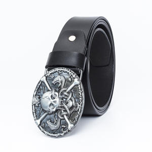 <span class=keywords><strong>Boucle</strong></span> de <span class=keywords><strong>ceinture</strong></span> automatique <span class=keywords><strong>sans</strong></span> <span class=keywords><strong>boucle</strong></span> pour hommes, tendance décontractée occidentale personnalisable, Design de forme ovale à os polyvalent - Product Image 3