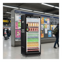 Distributeur automatique intelligent sans contact XMAI 680L avec technologie de reconnaissance IA, pour boissons et snacks réfrigérés, et gestion de stock optimisée par IA